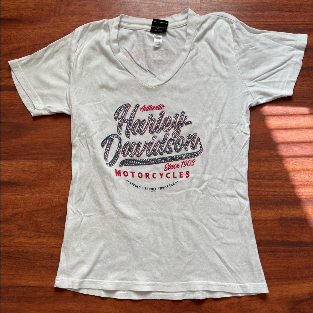 Harley-Davidson White Graphic T-Shirt